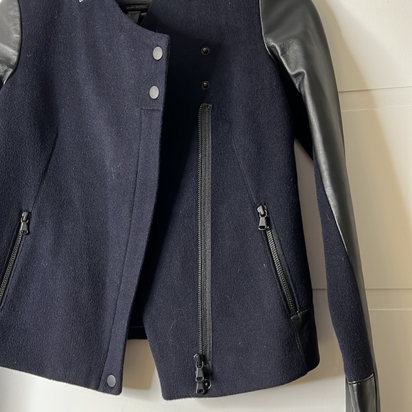 Danier 3X small leather and felt jacket. - Picture 8 of 9